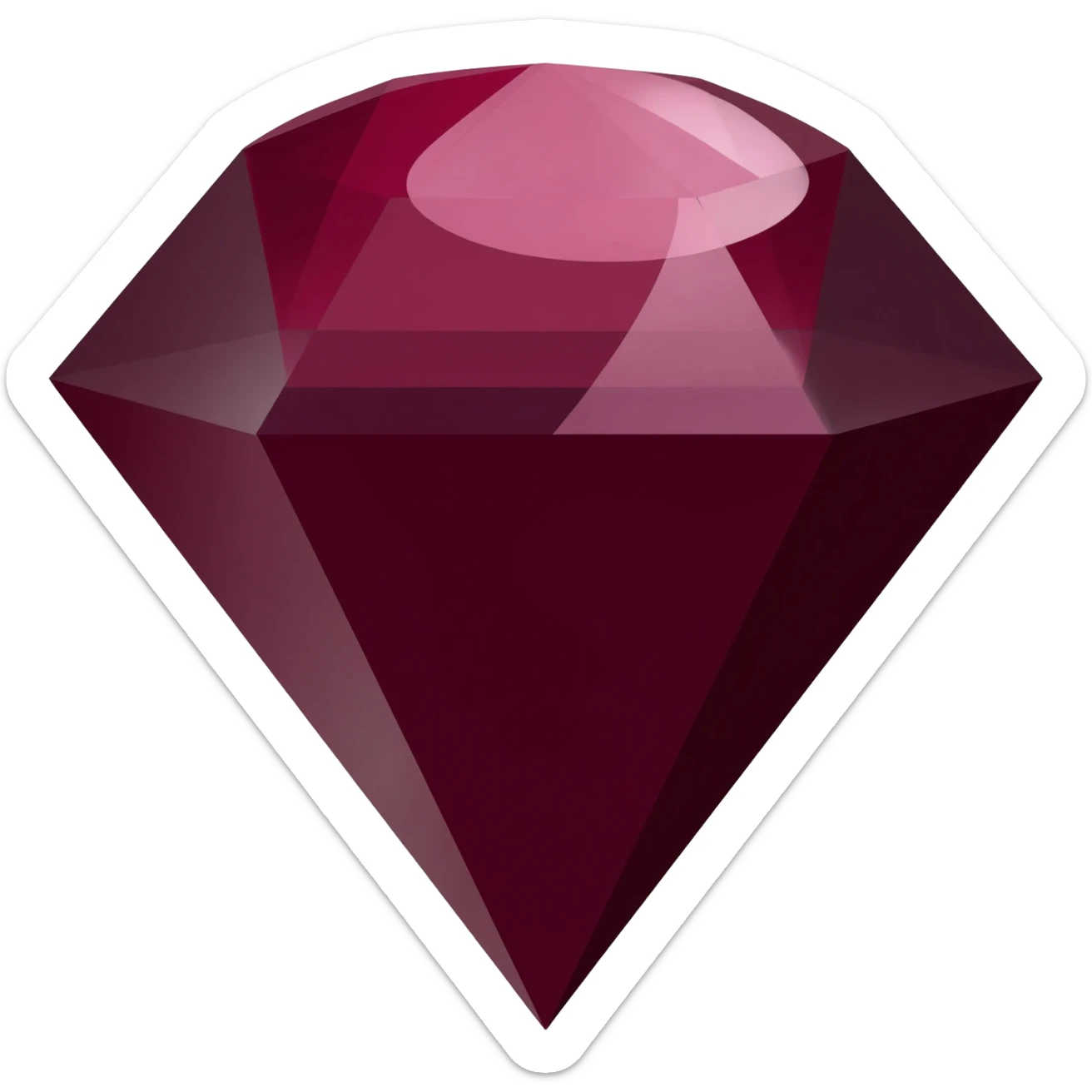 diamant bordeaux sticker