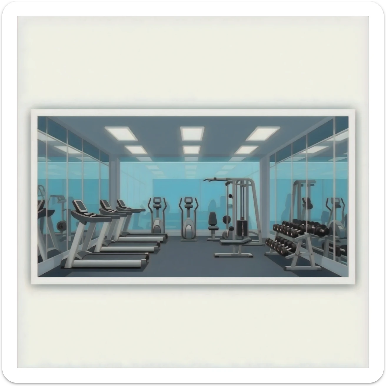 Gym sticker