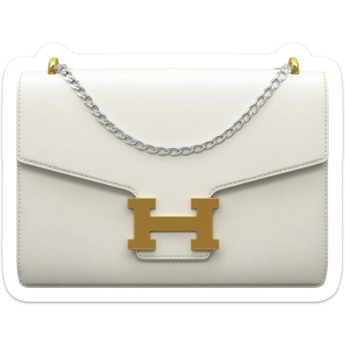 matte white kelly hermes bag sticker