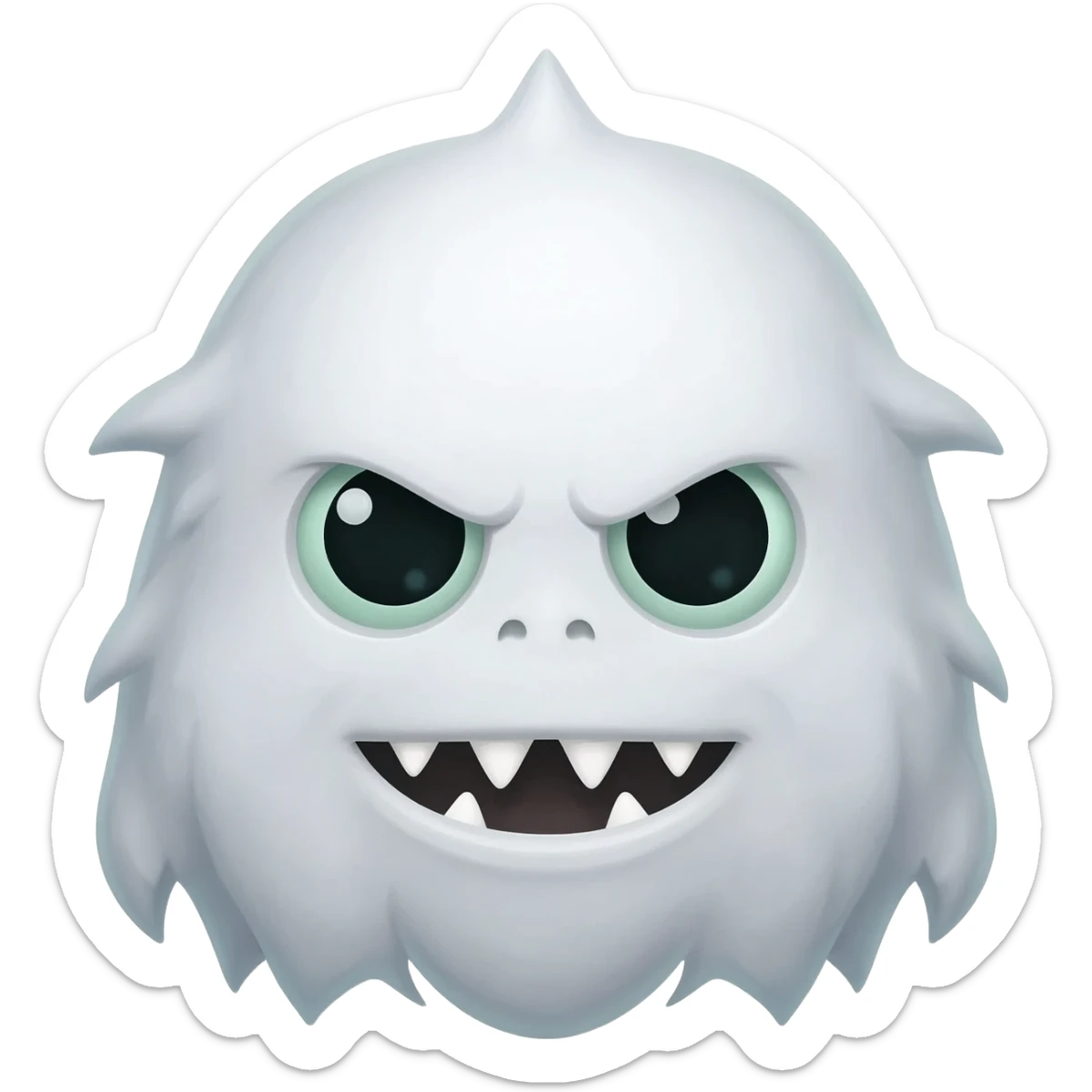 White monster can emoji sticker