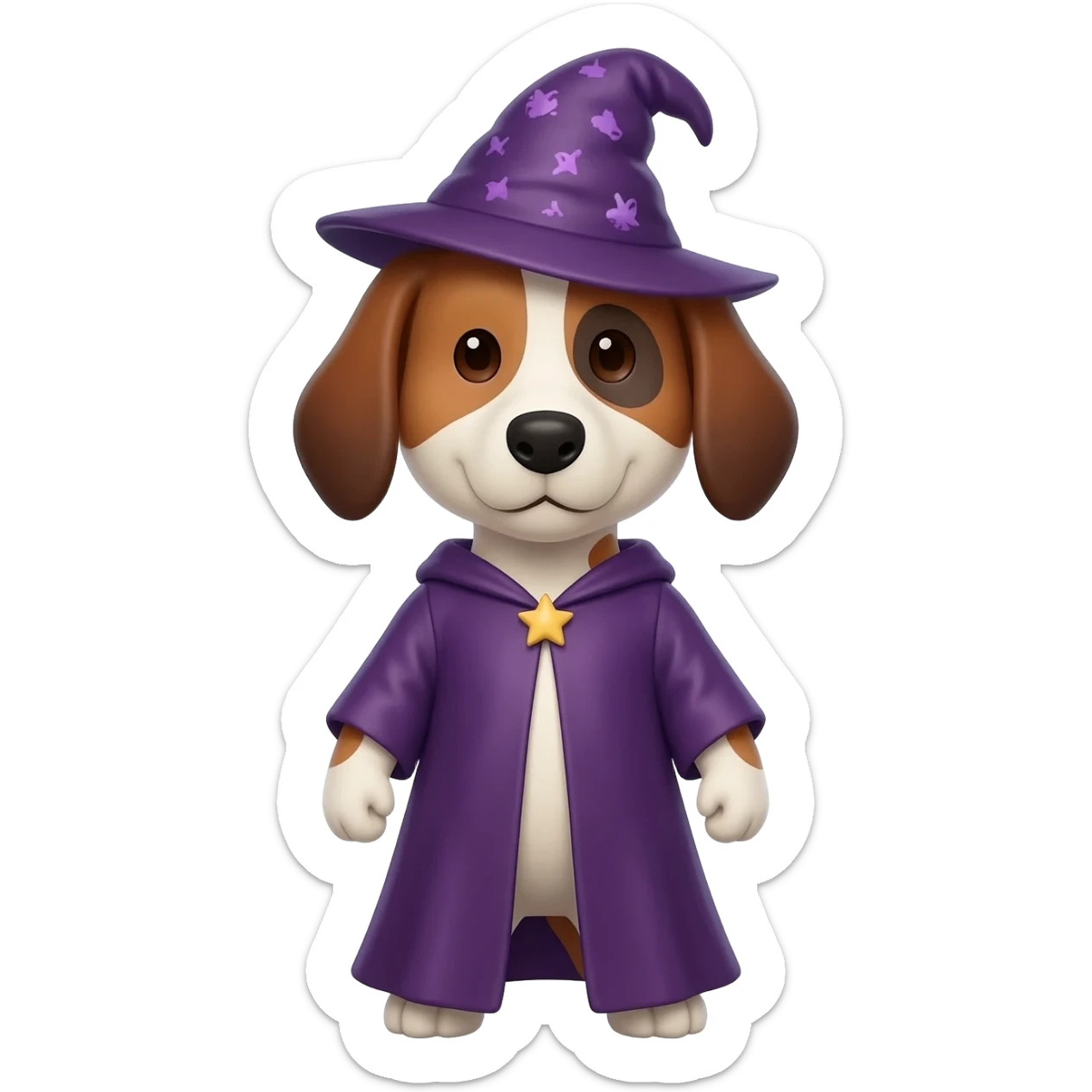 Dog wizard sticker