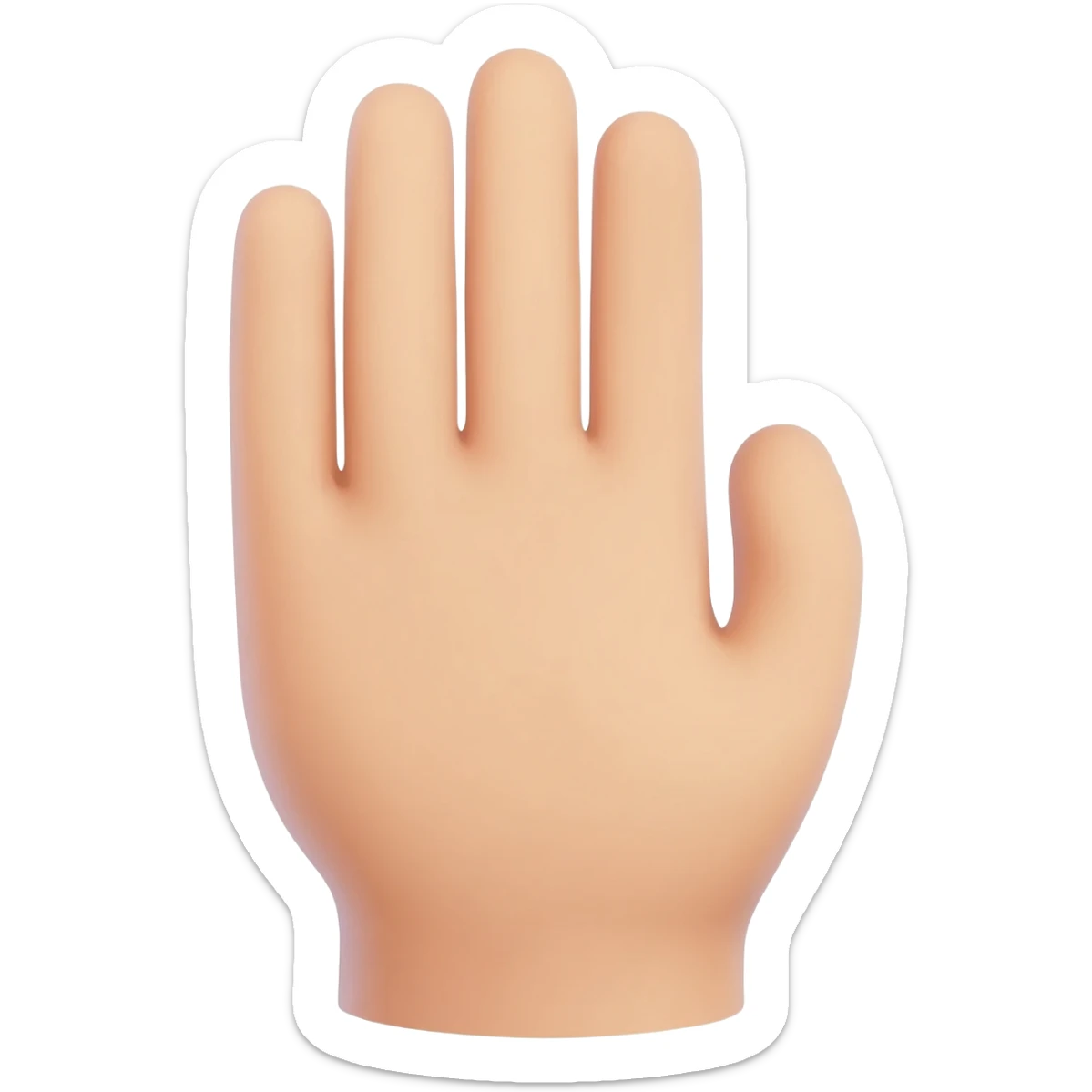 hand missing thumb sticker