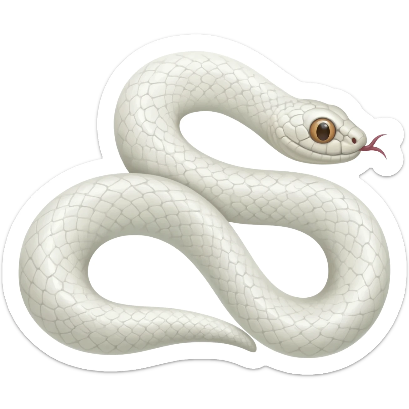 Albino Snake sticker