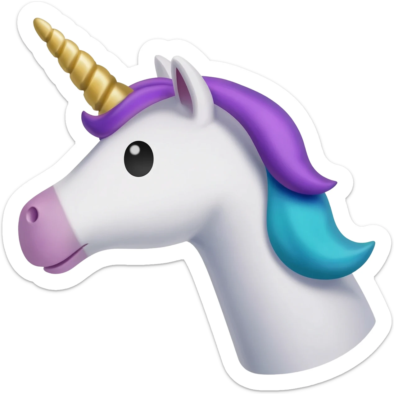 unicorn mic sticker