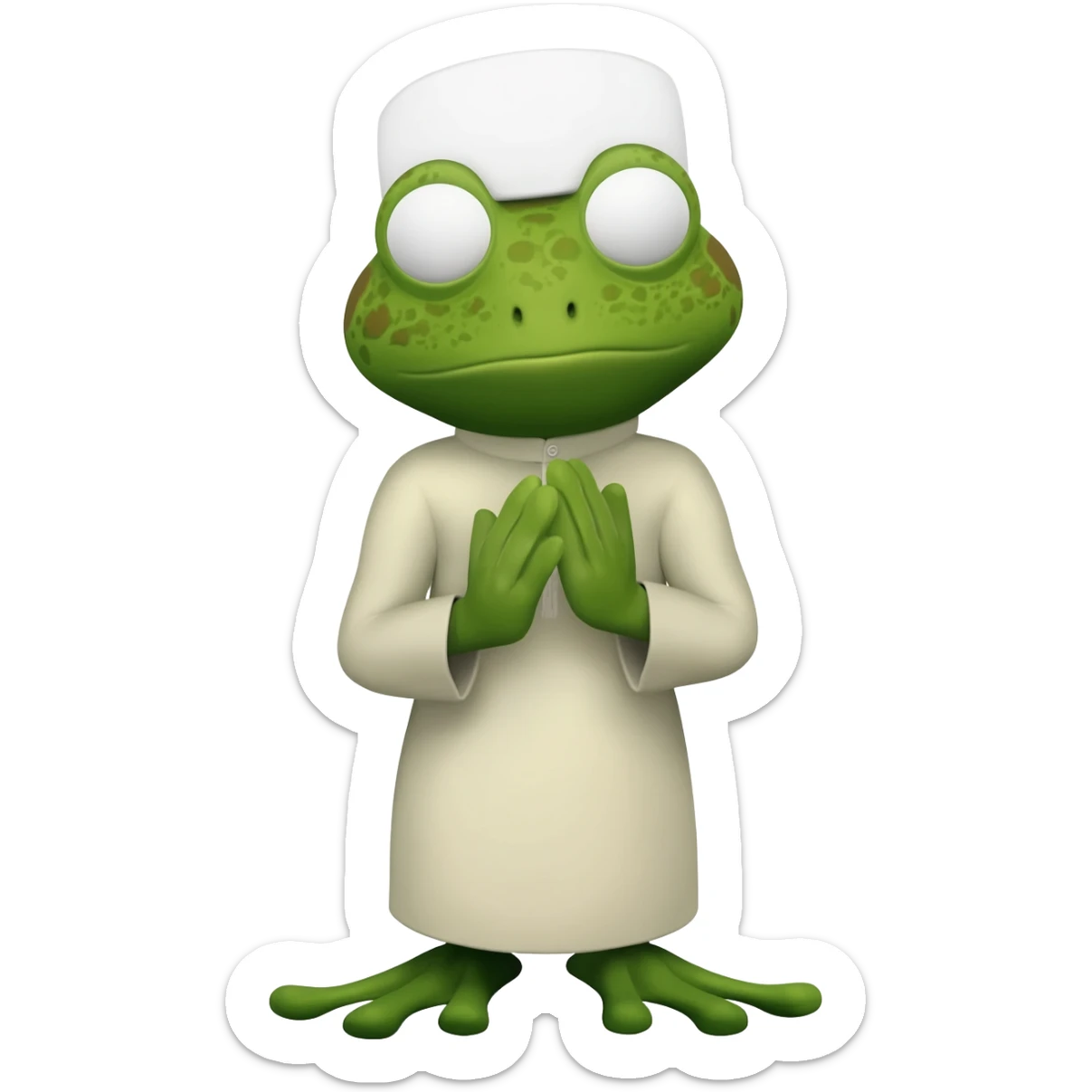 pepe frog muslim pray sticker