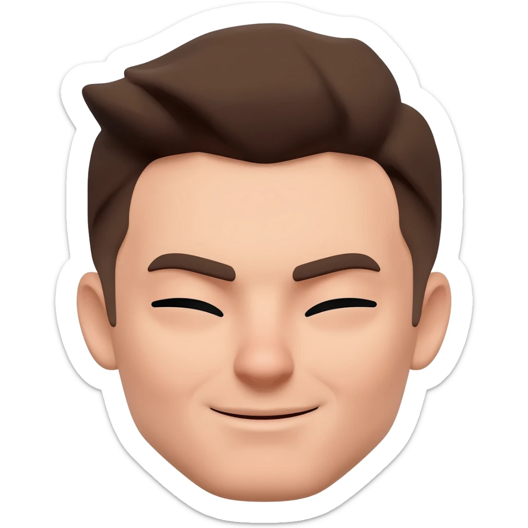 Face with squinting eyes emoji sticker