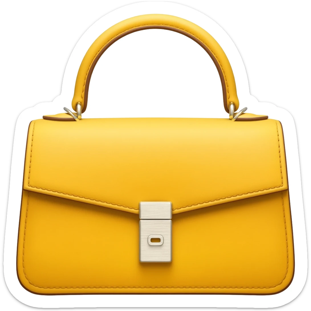 yellow matte kelly hermes bag sticker