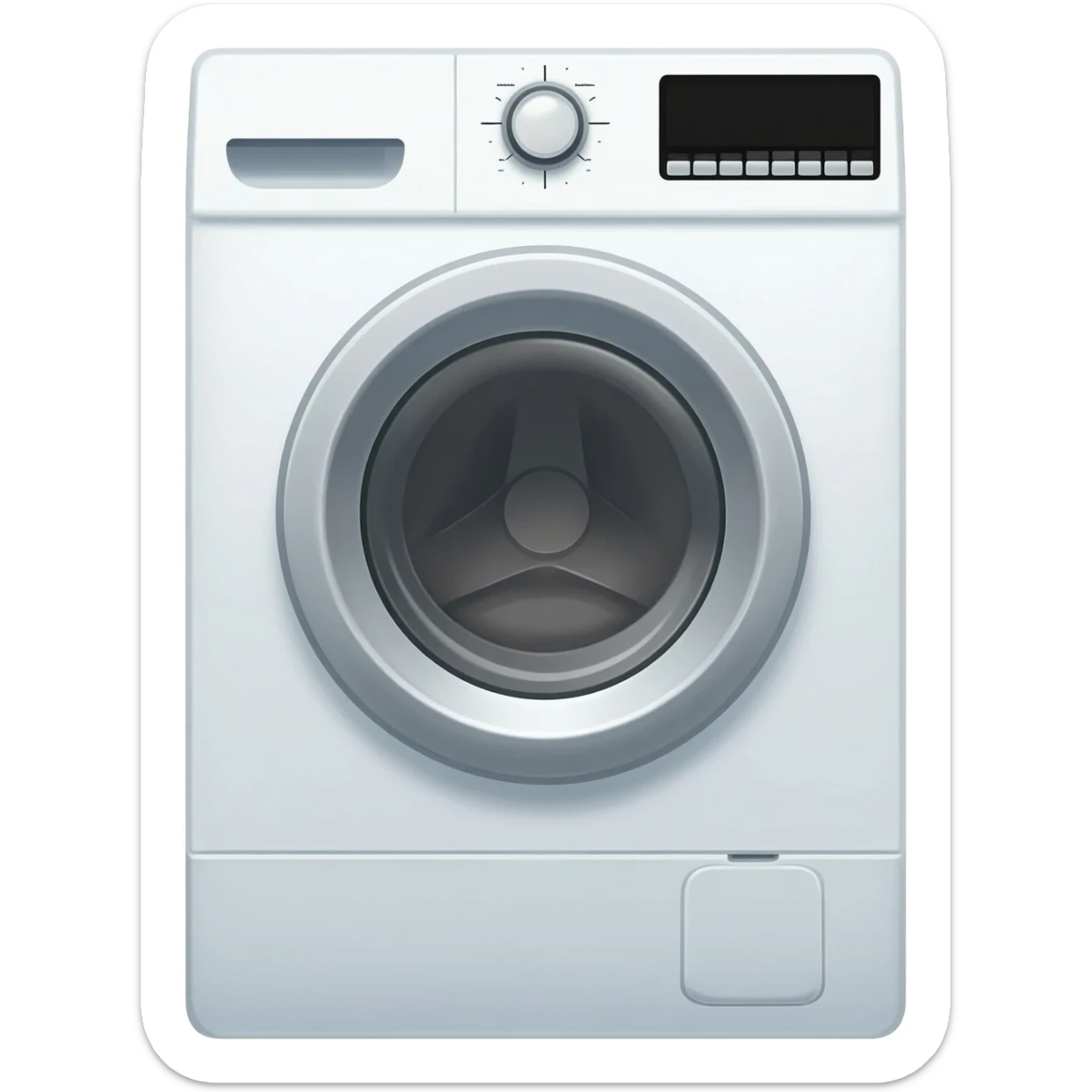 Bird in washing machine sticker