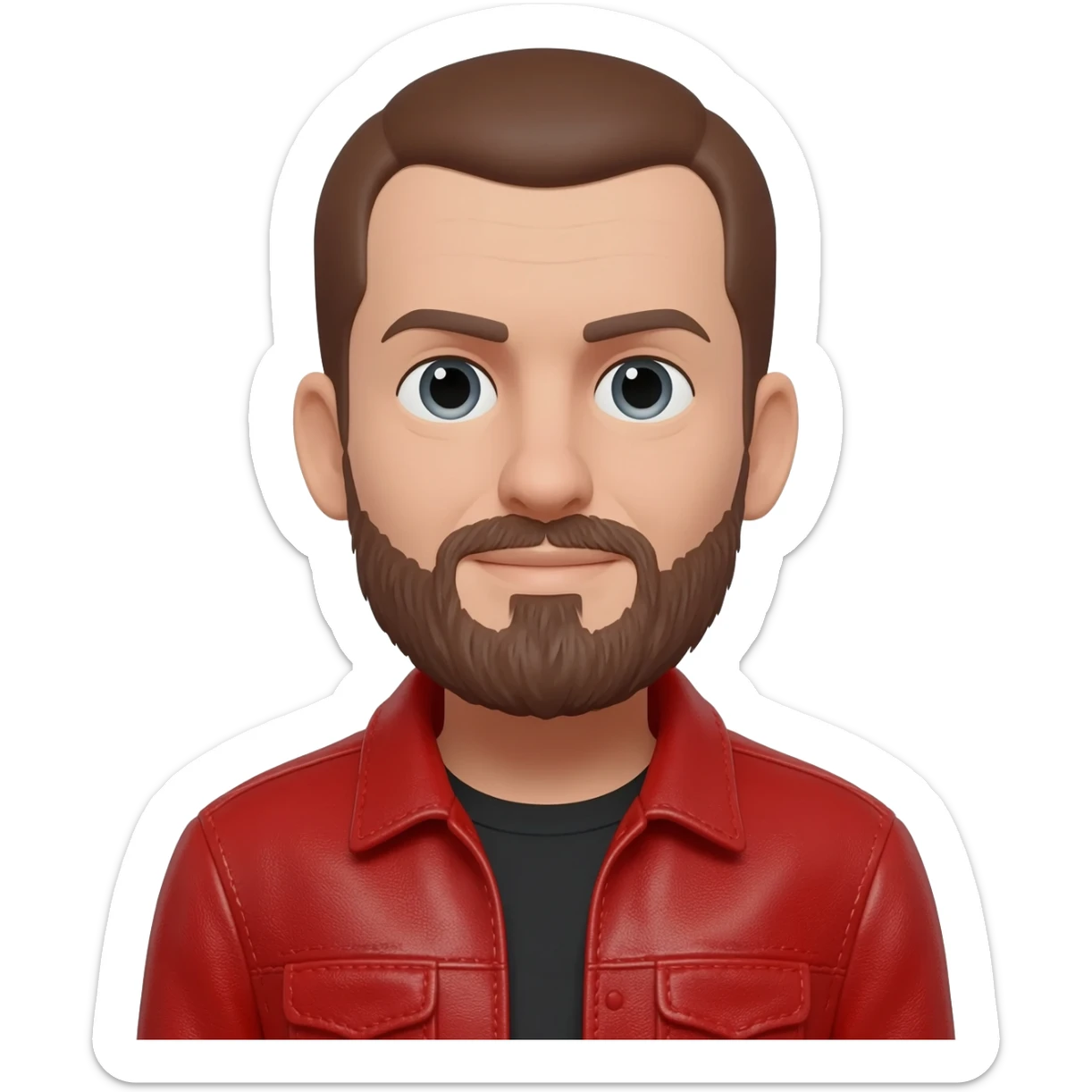 Red leather the Country Rock Artist sticker