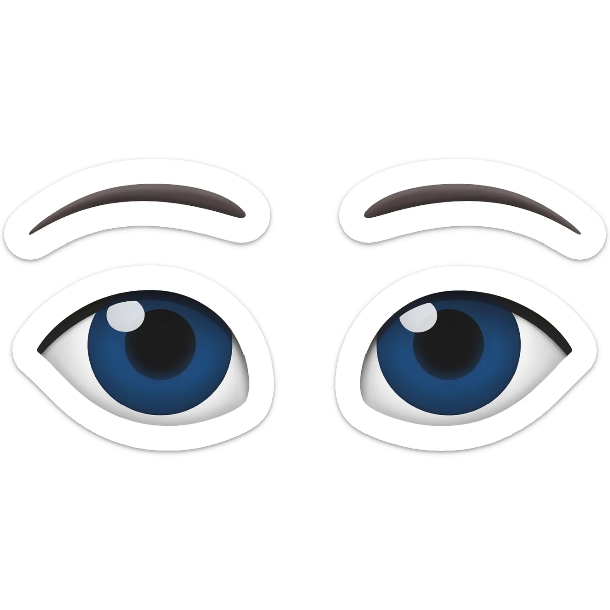 Ojos con ojeras sticker