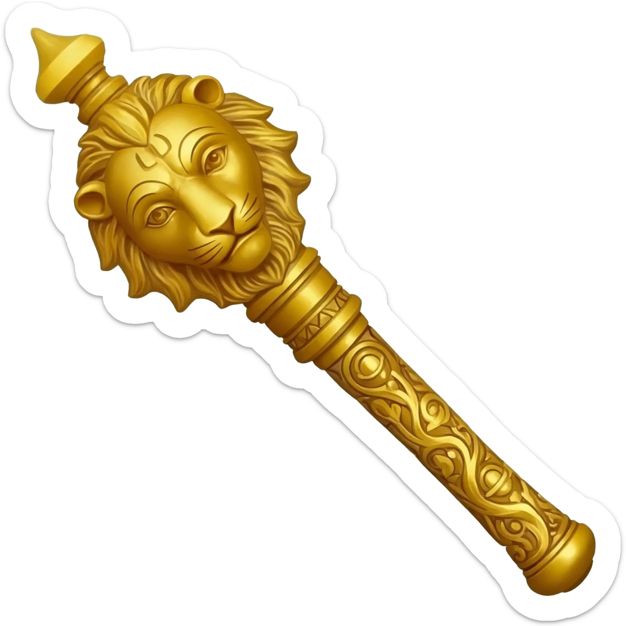 Lord hanuman mace sticker