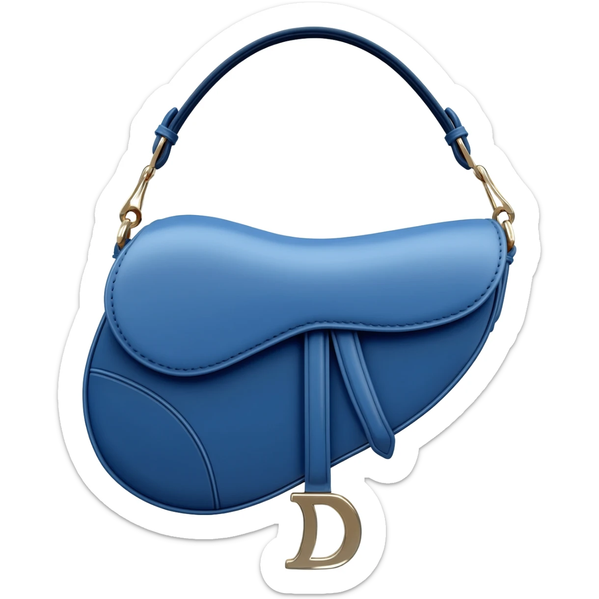 blue dior saddle bag sticker