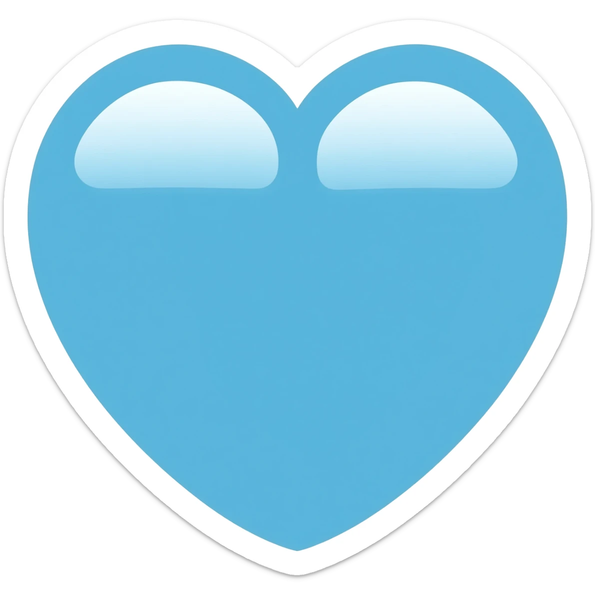 Light Blue Heart sticker