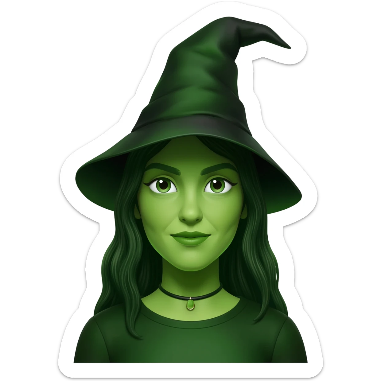 green witch emoji sticker