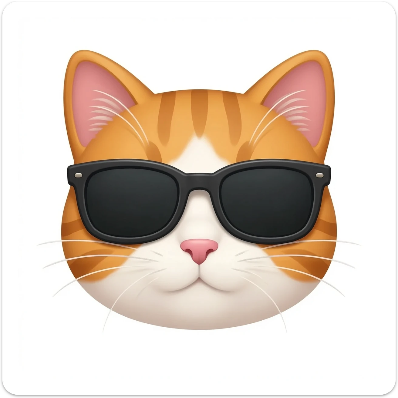 Cat with sunglasses sticker