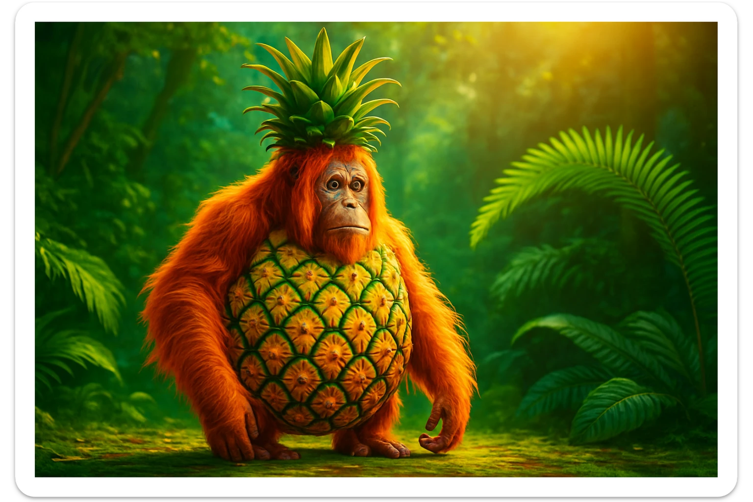 crea una fotografia ratio 16.9 identica a esta no debes cambiar nada solo darmela en estilo Foto hiper realista,no debes agrgar elementos ni letras todo debe permanecer igual y con la isma paleta de colores y expresiones.puede arreglar unpoco parta qsean mas vivos los colores sticker