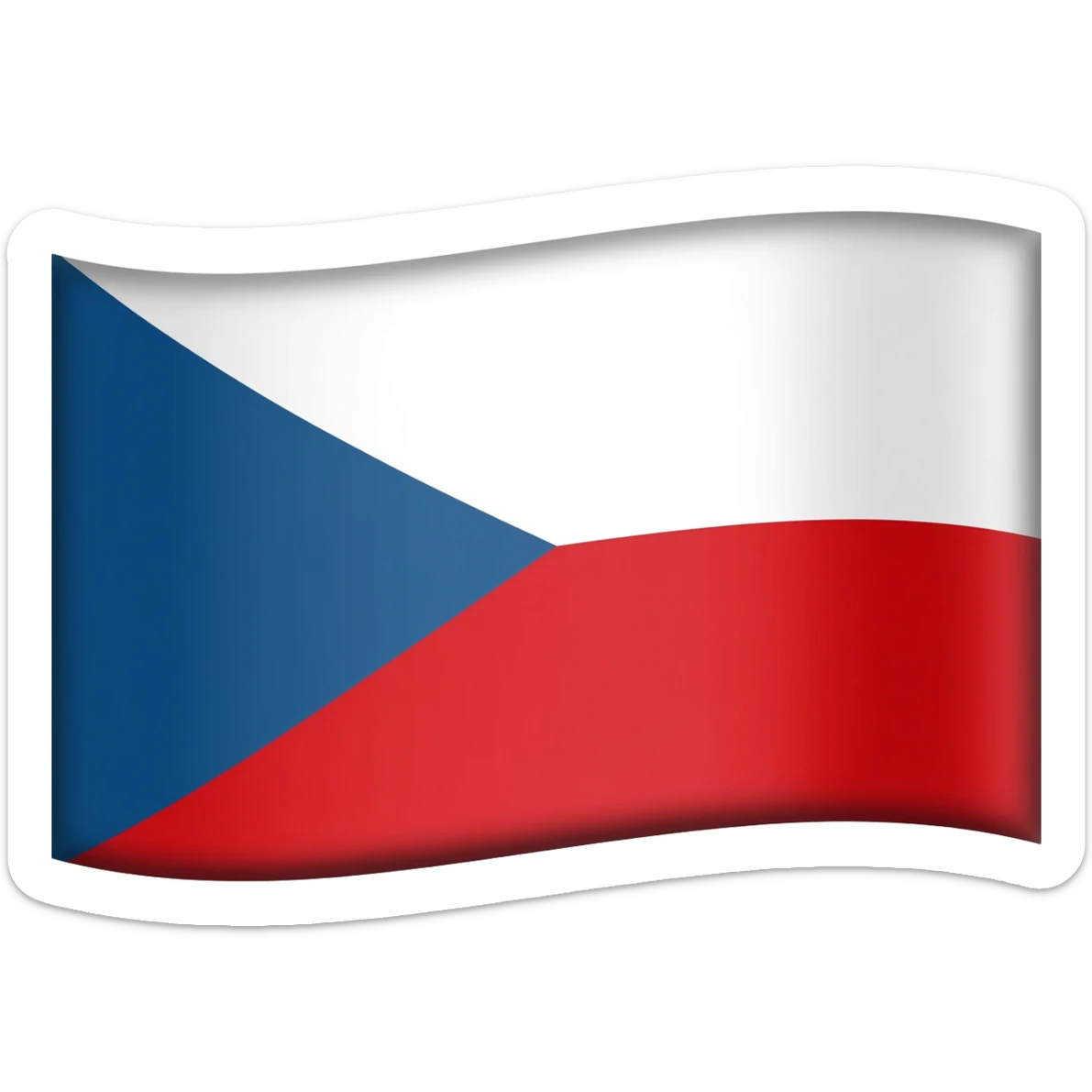 flag of  Czech Republic sticker