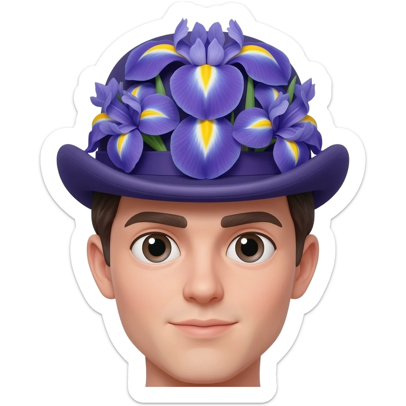 БАБОЧКА ИЗ ИРИСОВ sticker