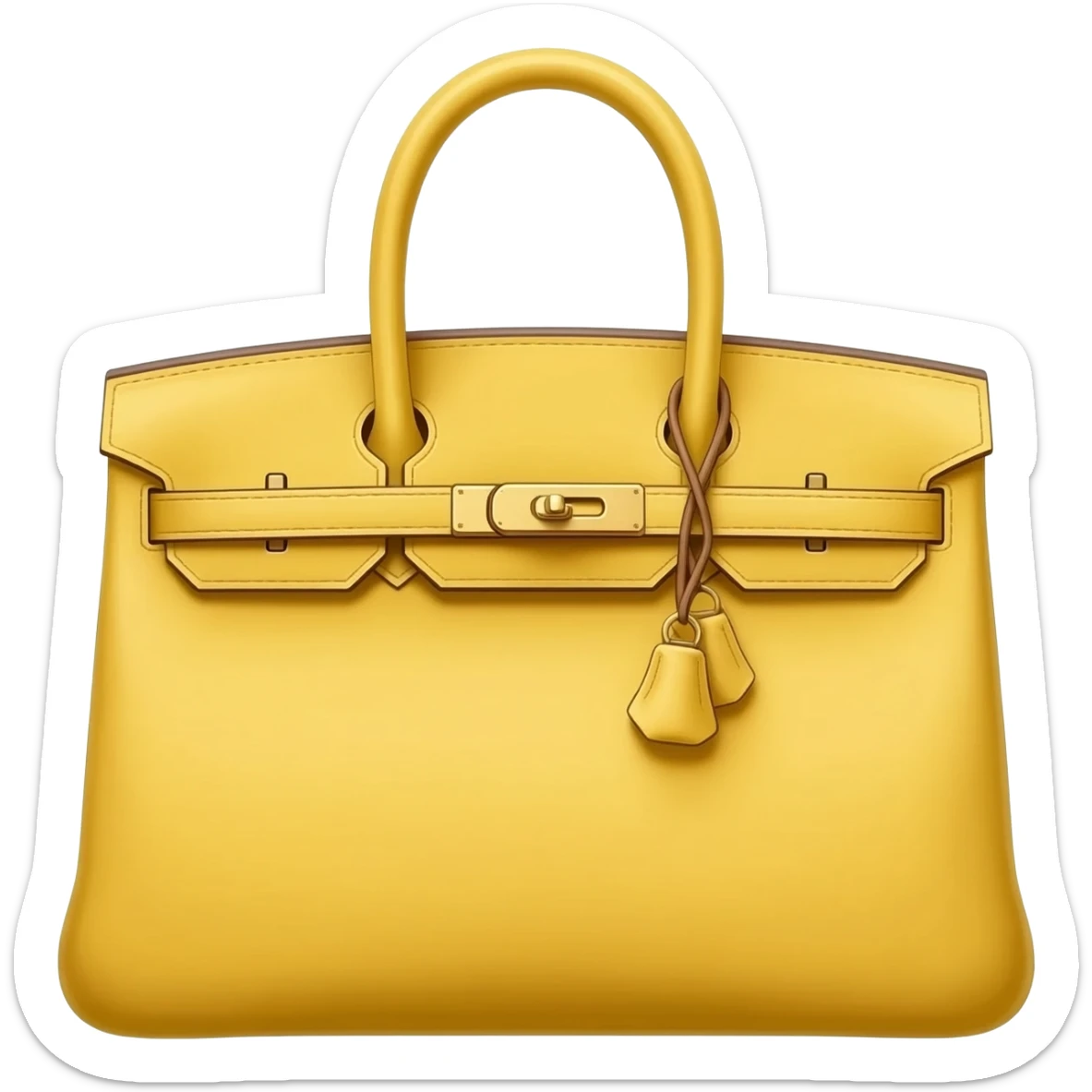 butter yellow matte birkin hermes bag sticker