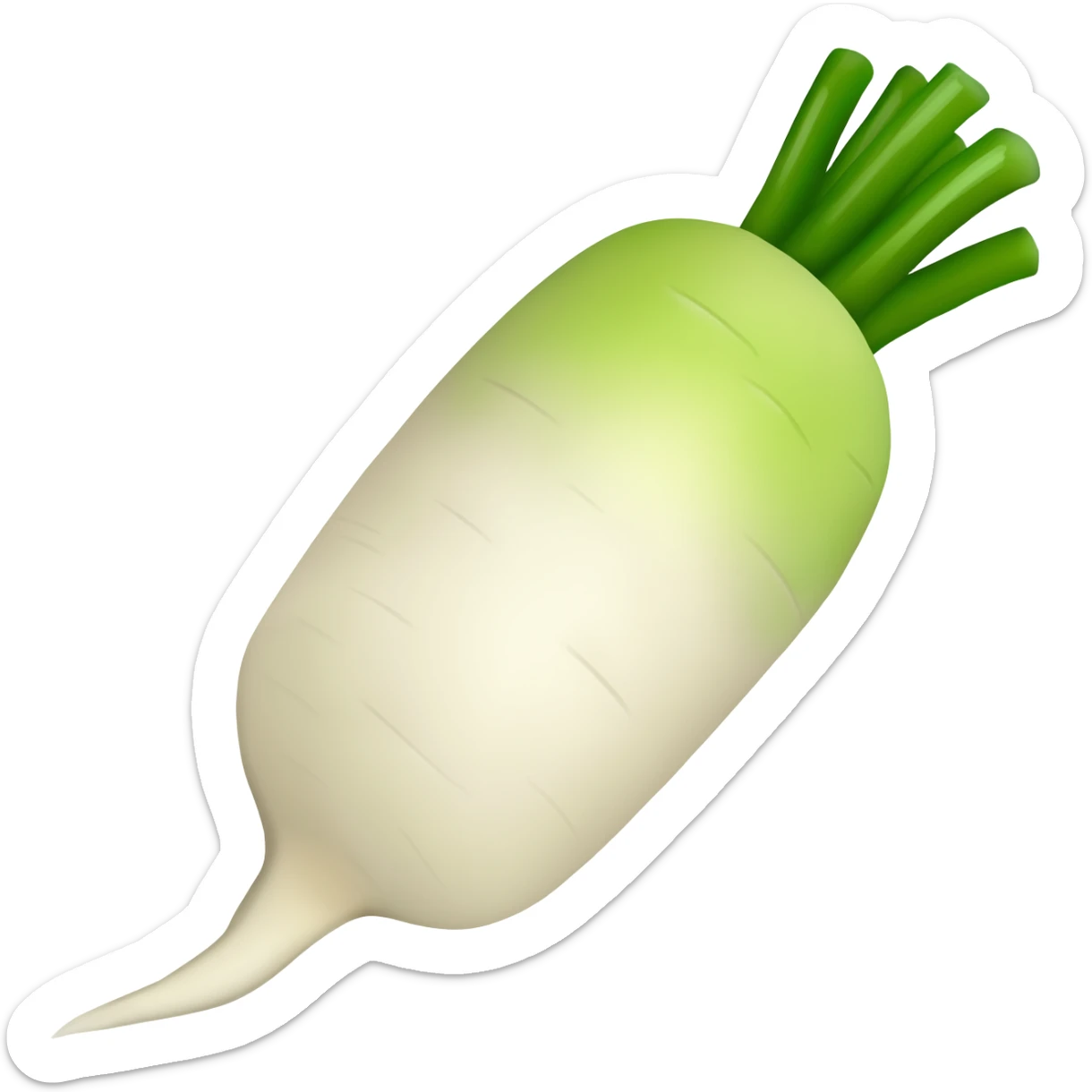 White radish sticker