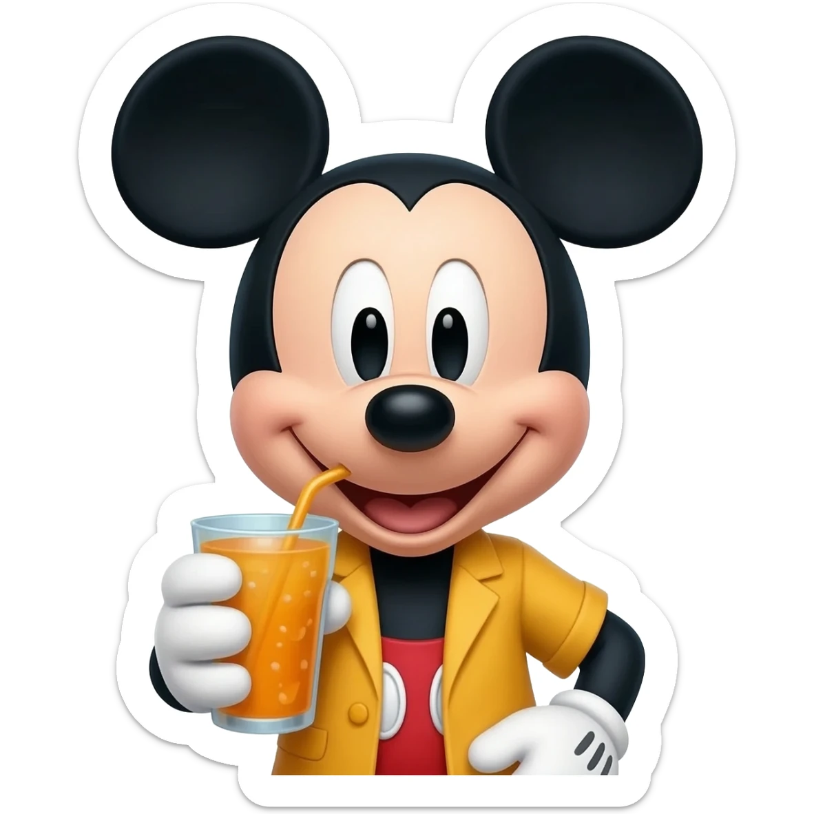 mickey mouse drink sticker