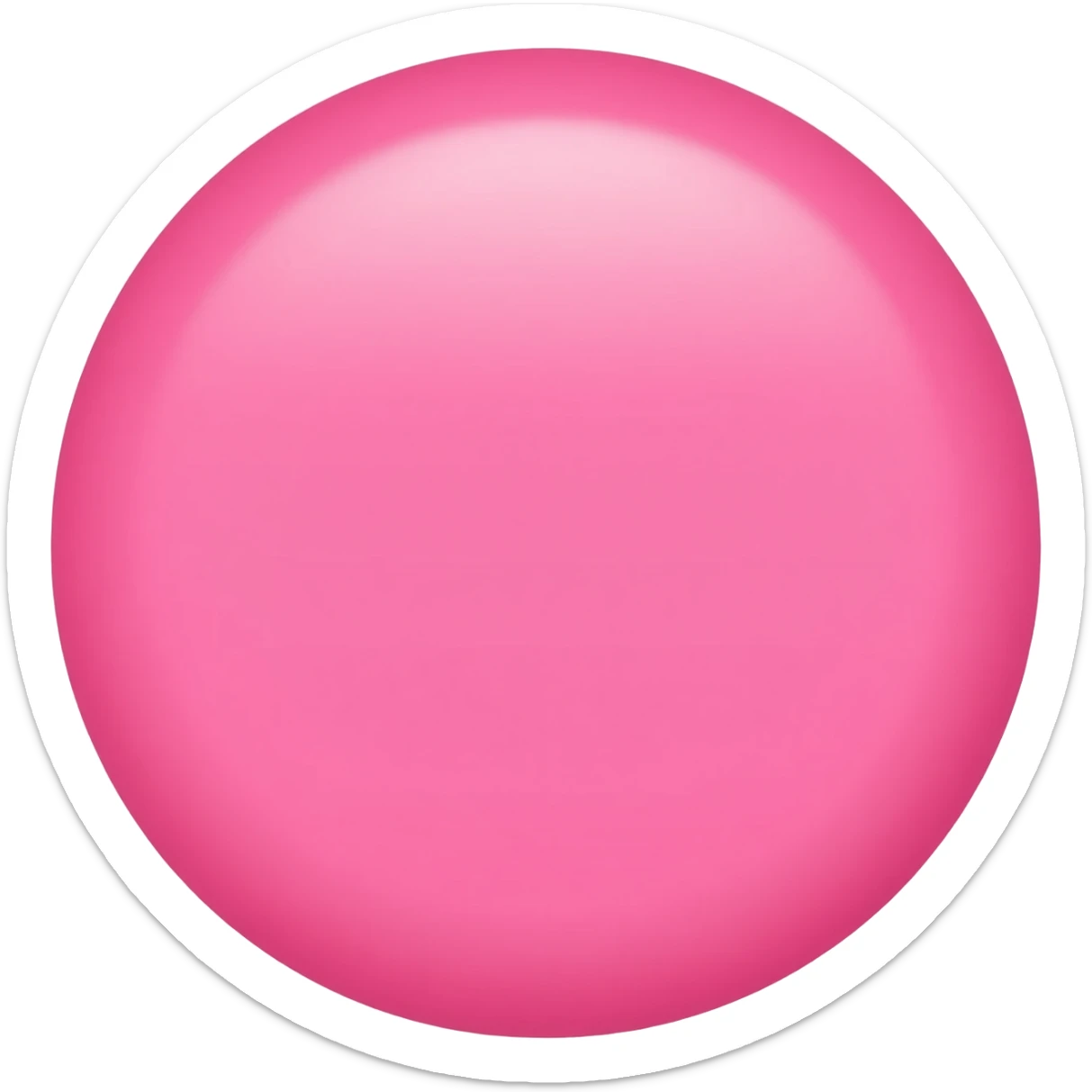 Pink circle sticker