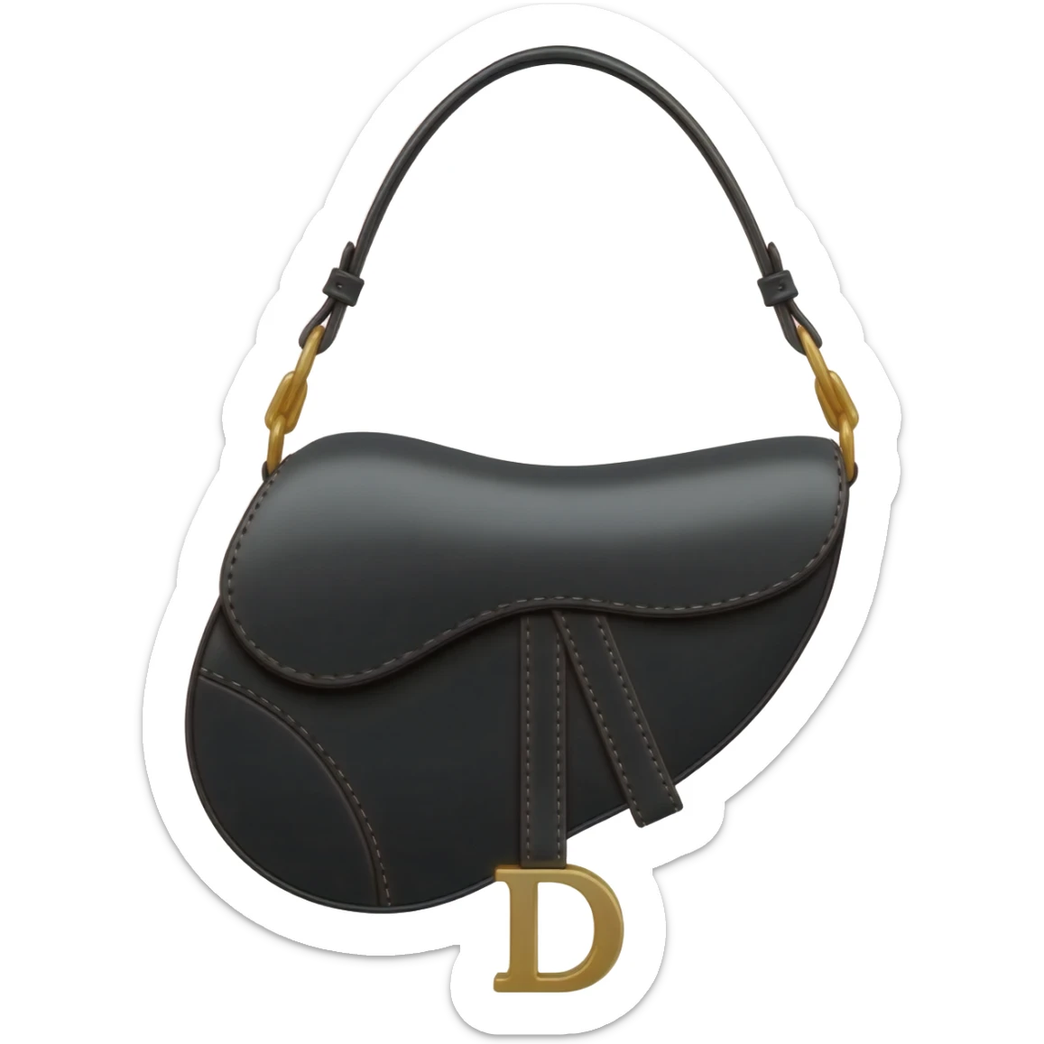 dior black saddle bag sticker
