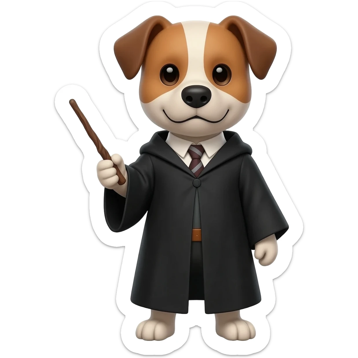 Dog wizard sticker
