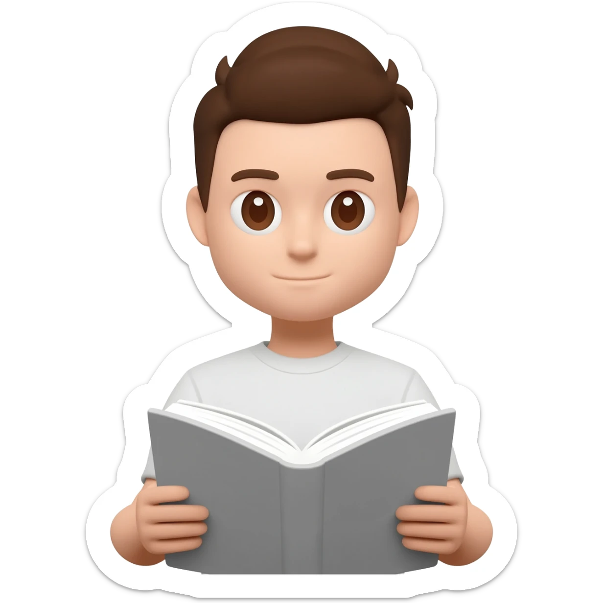 reading book sticker