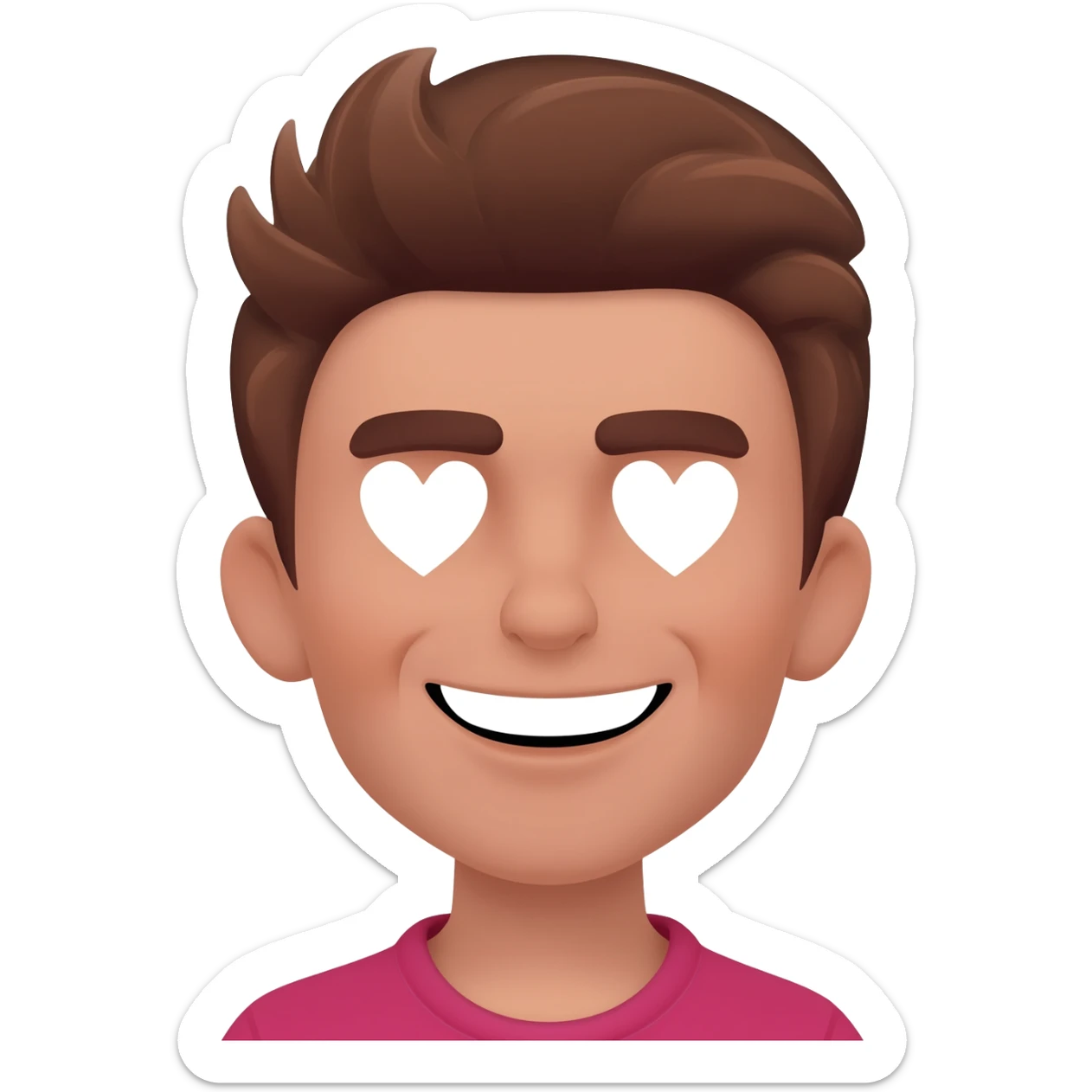 Crea un emoji de enamorado sticker