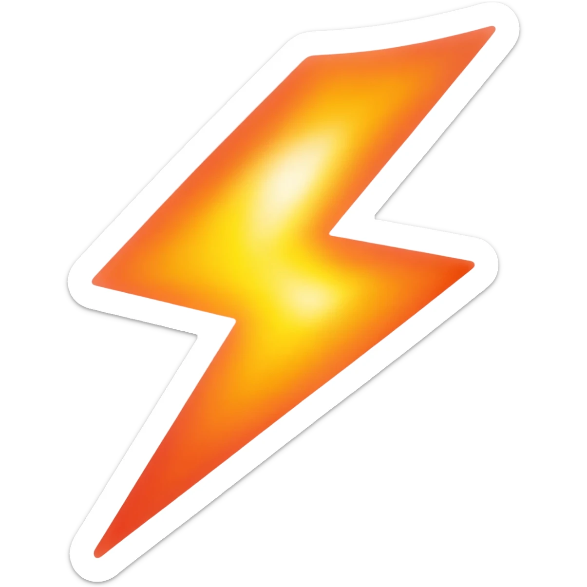 fire lightning sticker