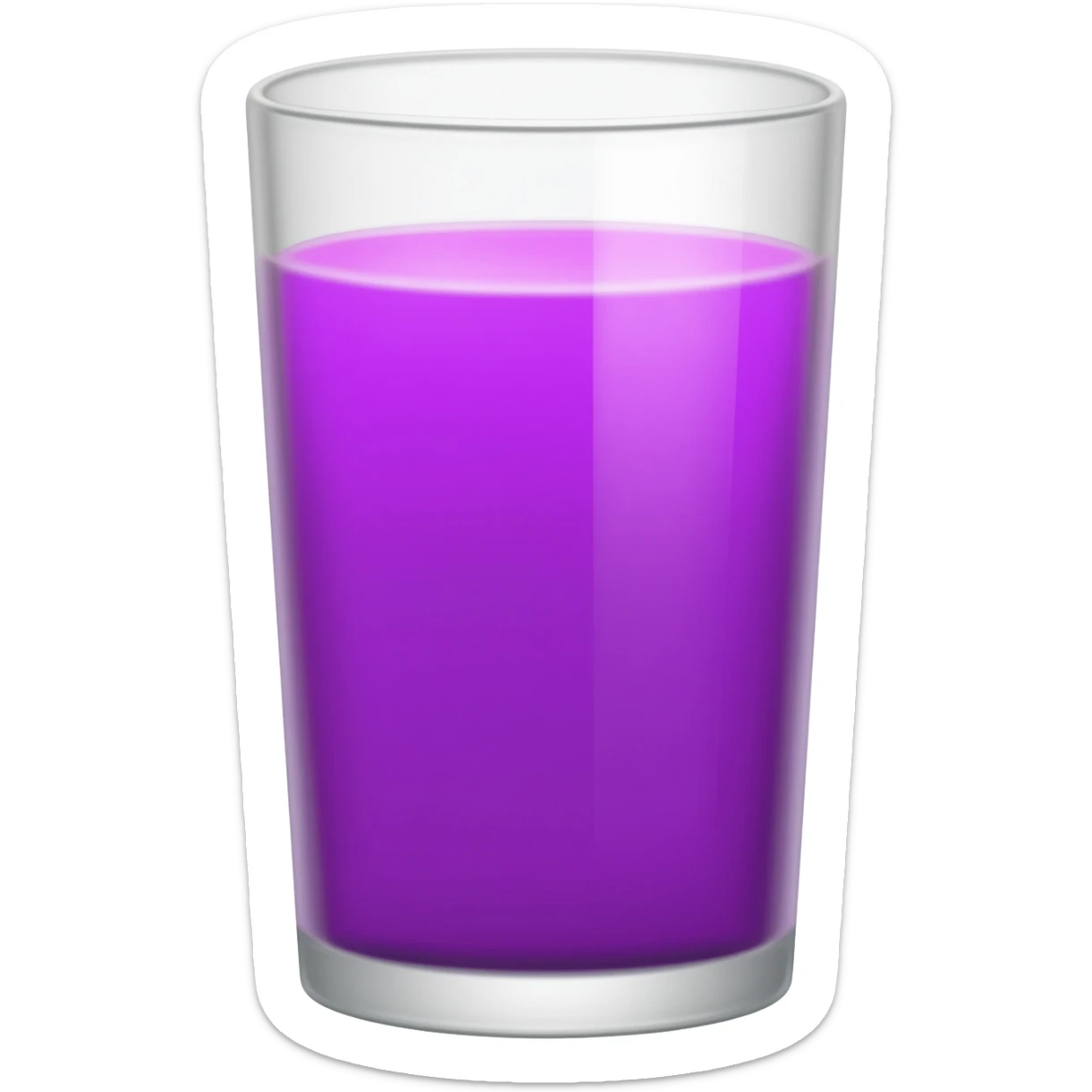 Hazme un emoji de un vaso con jugo morado sticker