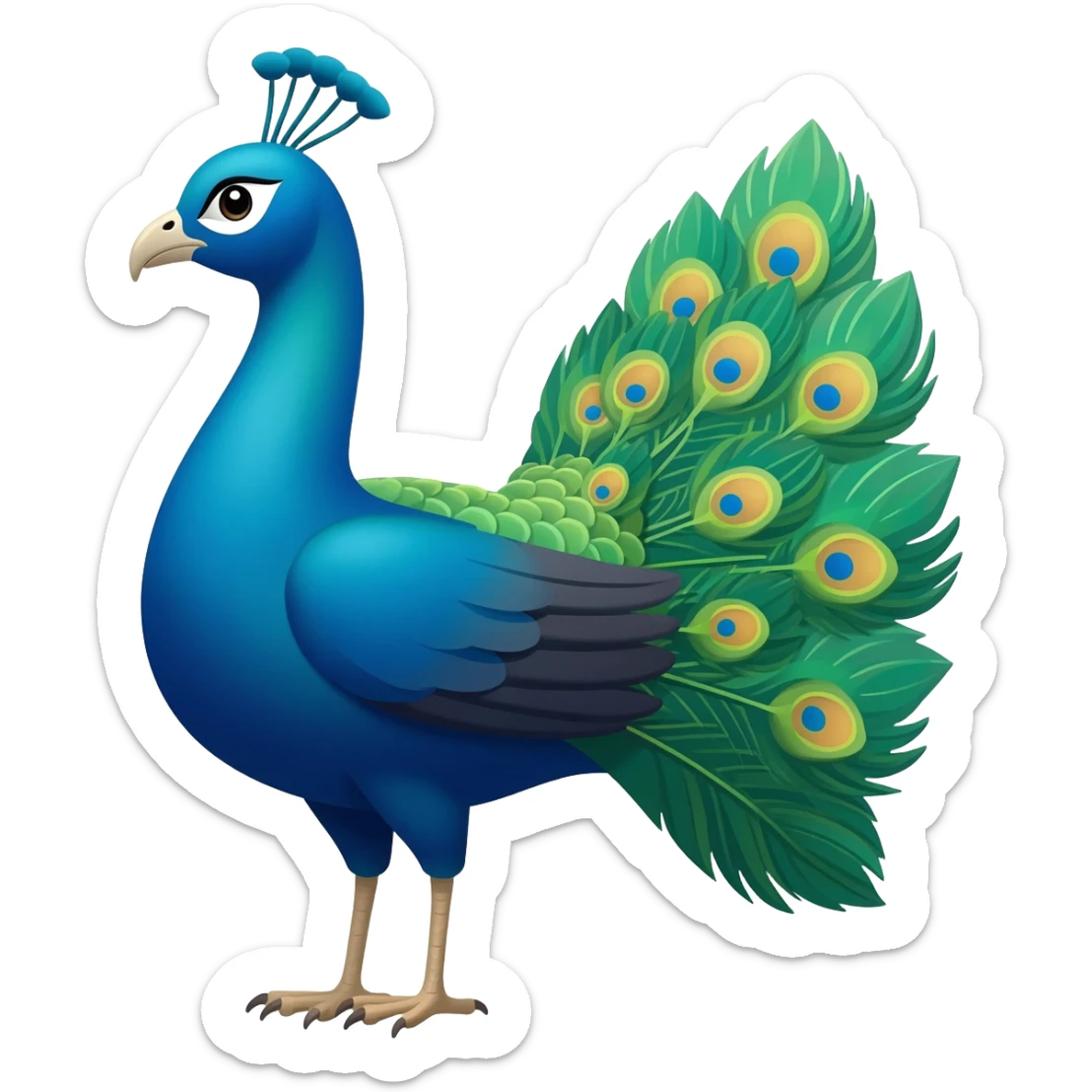 Peacock sticker