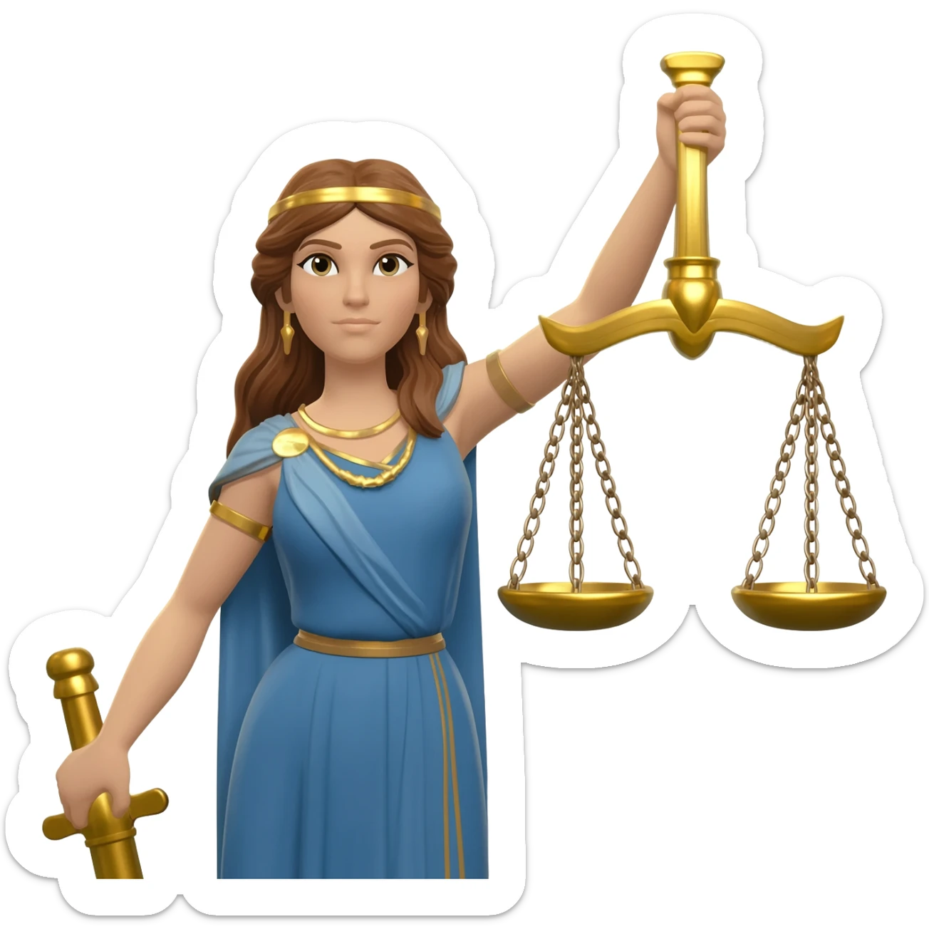 justice goddess sticker