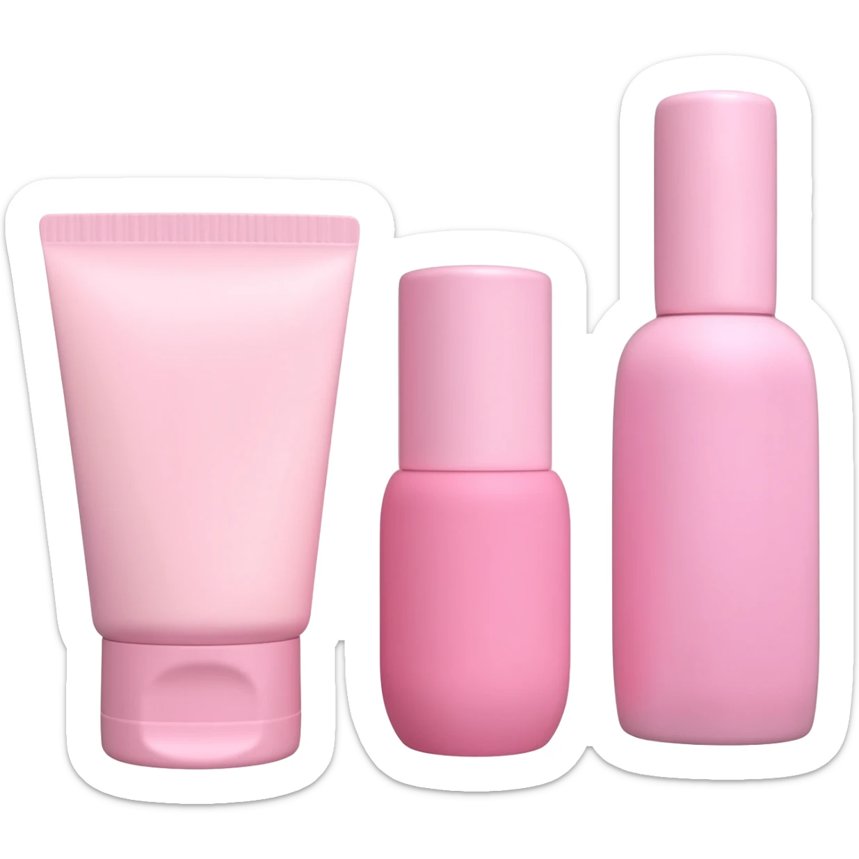 Baby pink skincare sticker