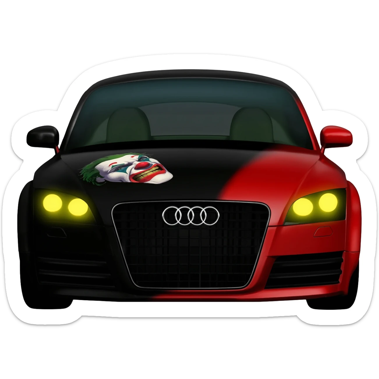 audi TT joker sticker
