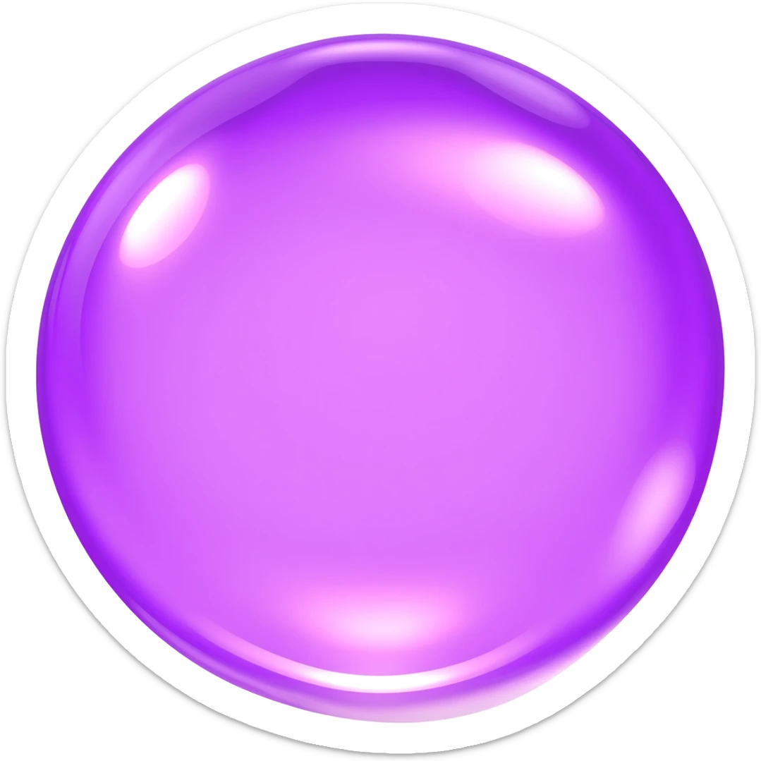 Purple water droplets emoji sticker