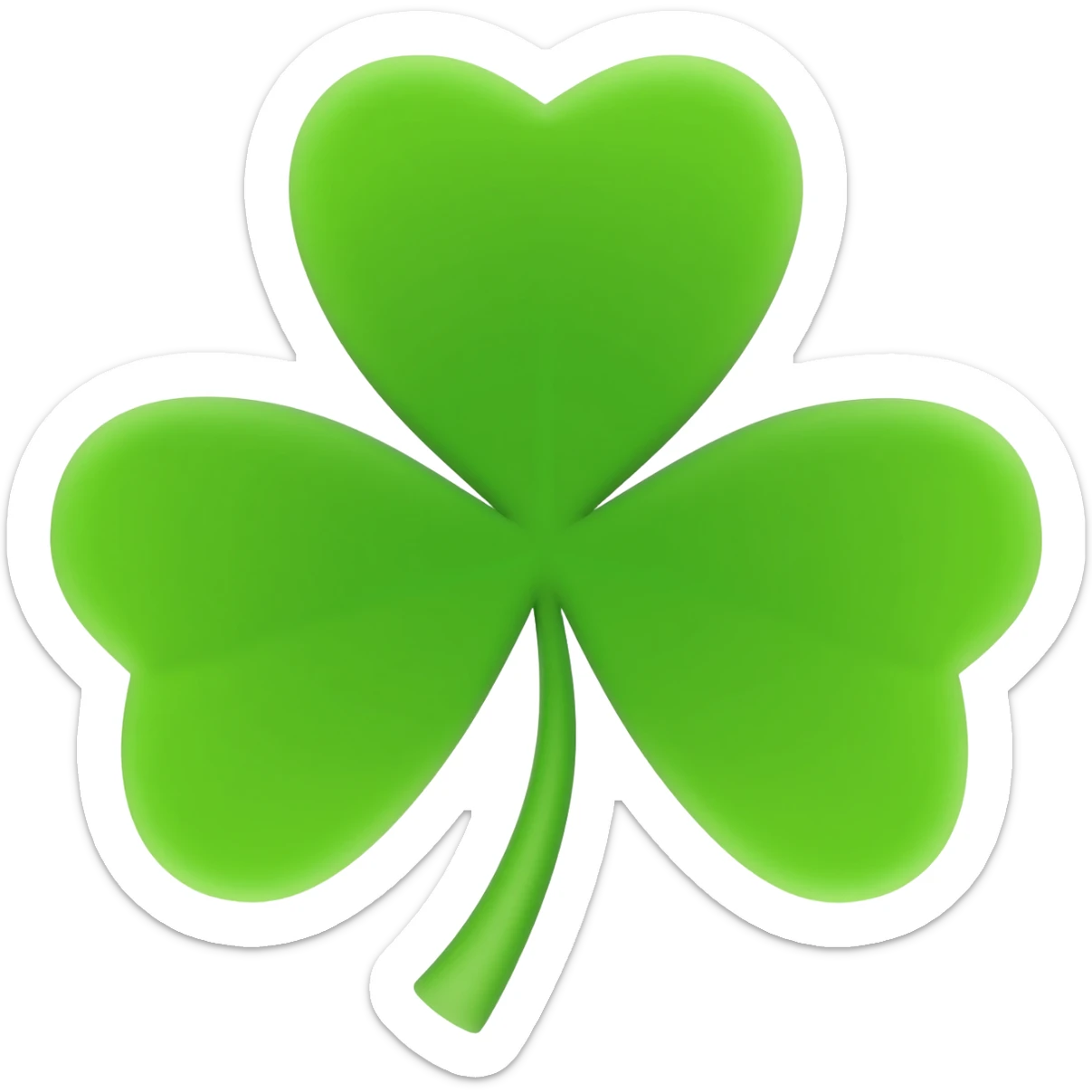 5 leafs clover sticker