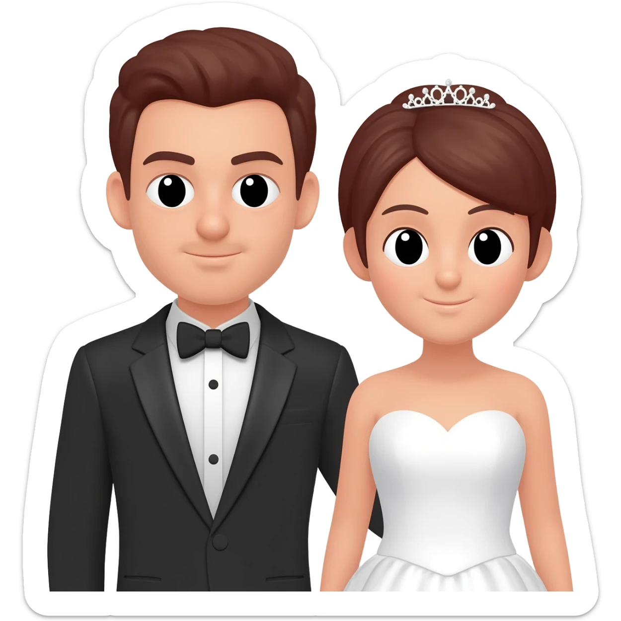 Wedding couple sticker