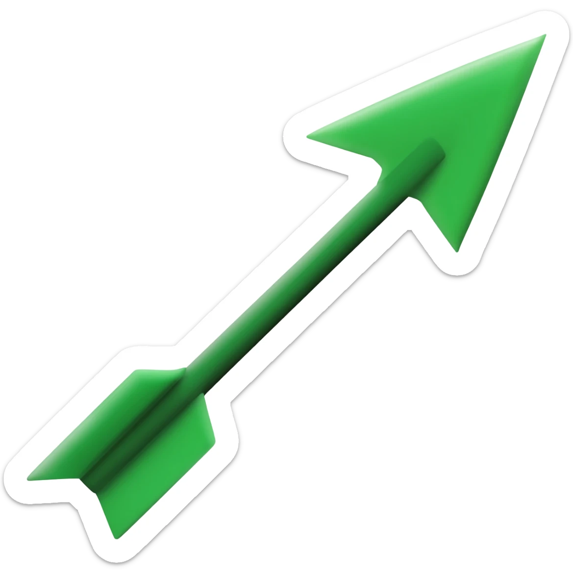 flecha verde sticker