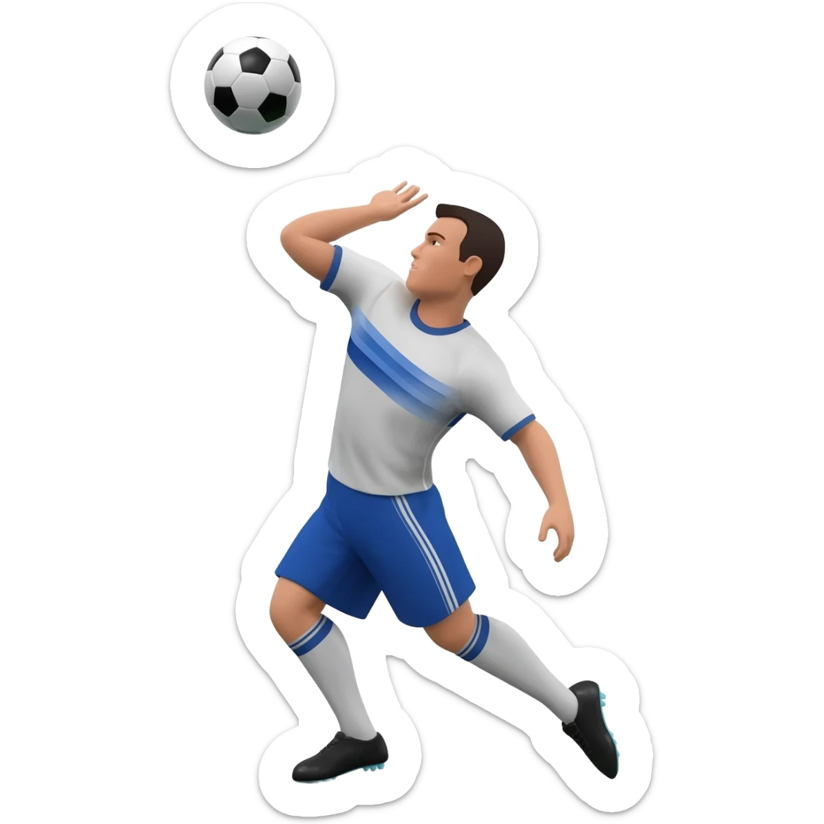 I want to see a POV of me doing a soccer throw in sticker