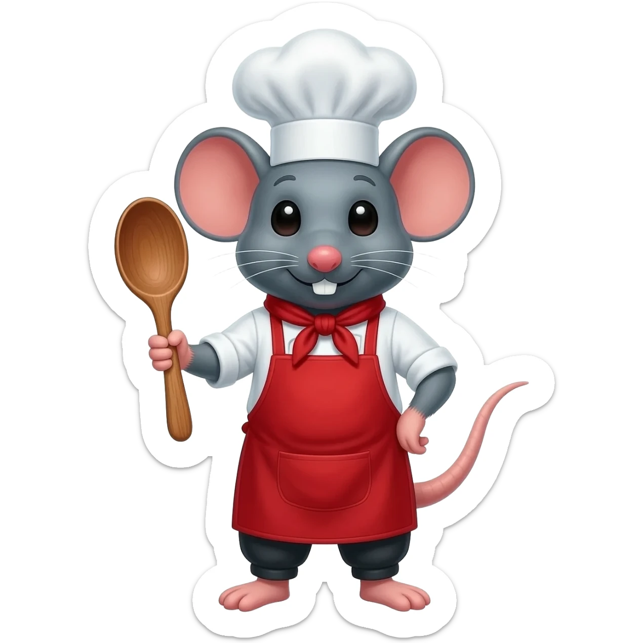 rat chef sticker