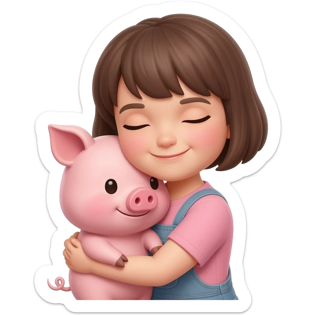 🫂 mixed with 🐷 sticker