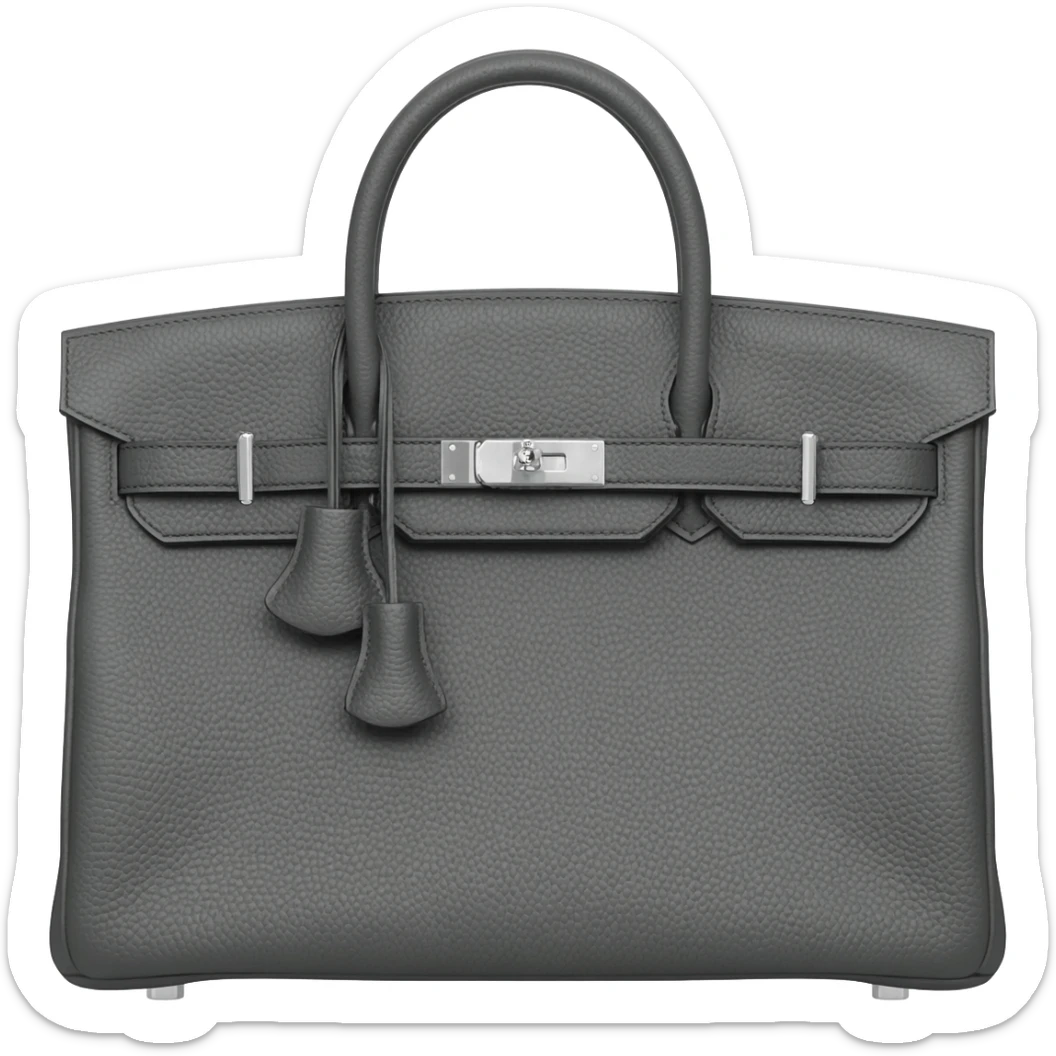 gray matt birkin hermes bag sticker