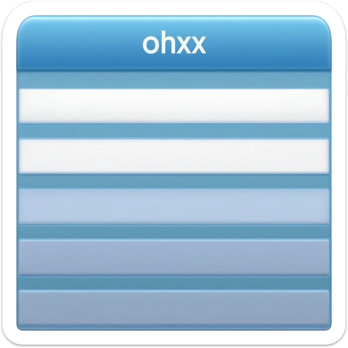 metrics table sticker