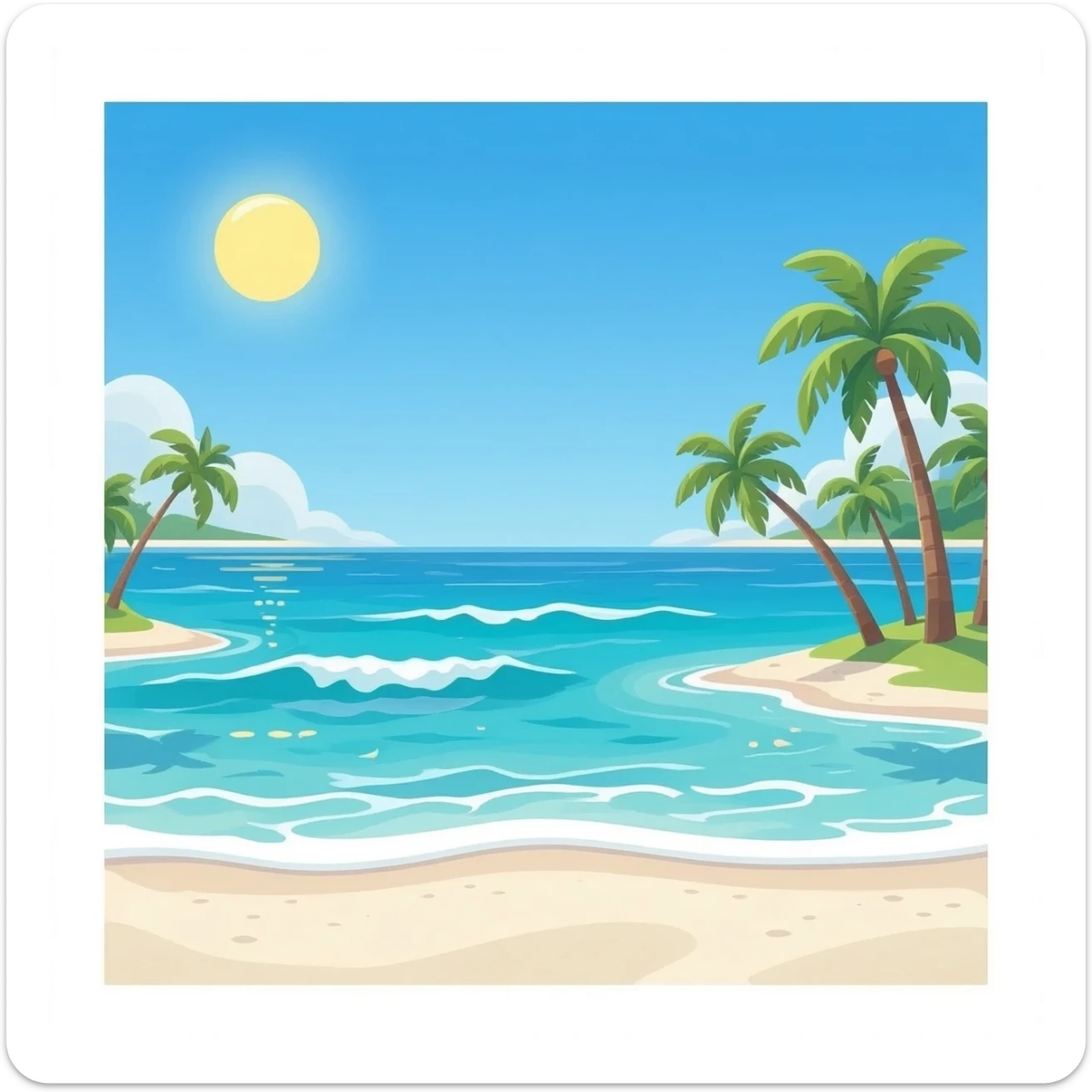 summer holiday sticker