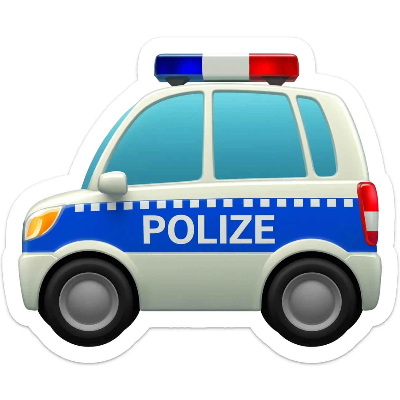 German Police Car sticker