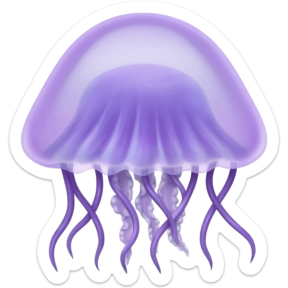 dark purple jellyfish sticker