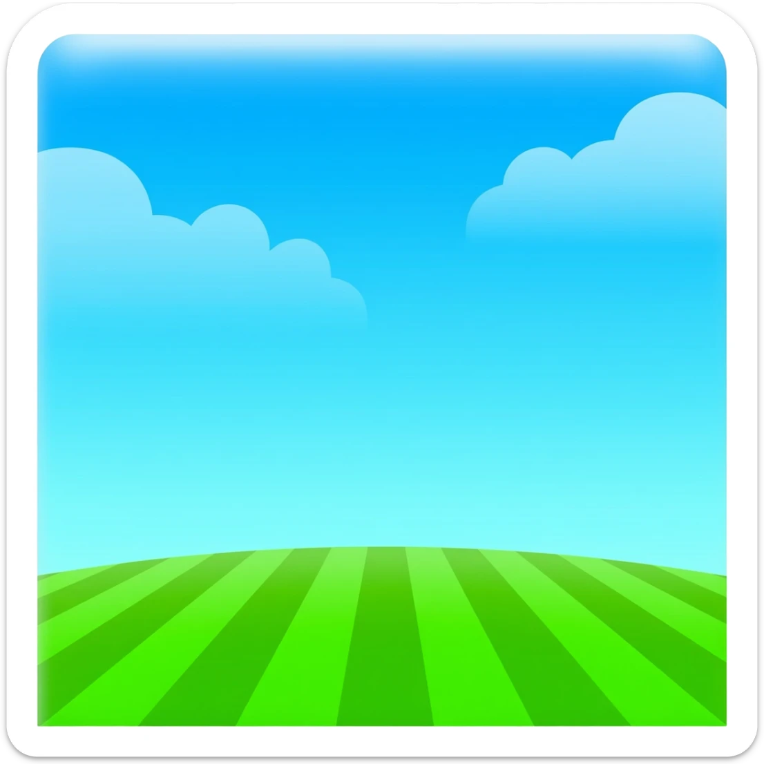 Soccer field sticker