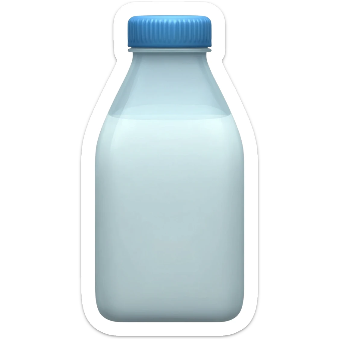 Milk bottle sticker